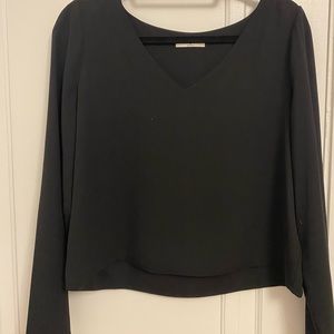 Silk black Babaton blouse